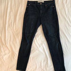 High rise skinny jeans